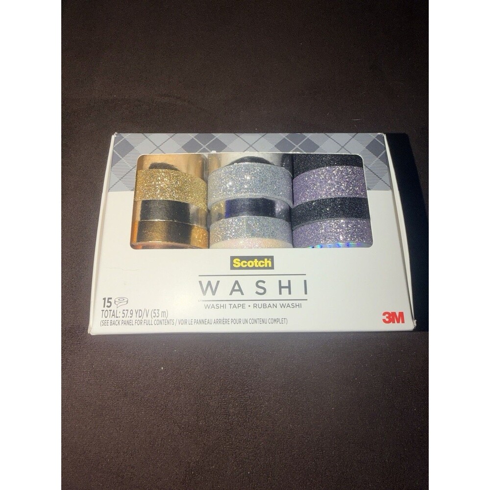 Scotch 3M Ruban Washi 15 Pack Tape Crafts Journaling Scrapbooking Creativity NEW